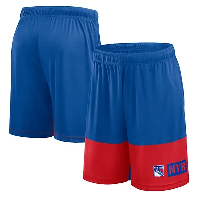 Men's Logo Athletic Blue New York Rangers Best of the Shorts