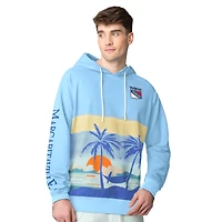 Sweat à capuche bleu marine pour homme Margaritaville New York Rangers Island Dream Peached