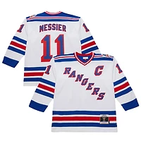 Maillot de jeu puissance blanc Mark Messier pour homme des Rangers New York 1993-94