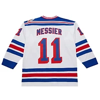 Maillot de jeu puissance blanc Mark Messier pour homme des Rangers New York 1993-94