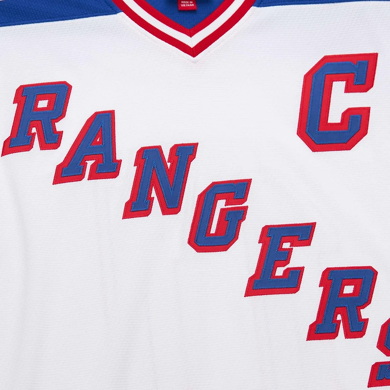 Maillot de jeu puissance blanc Mark Messier pour homme des Rangers New York 1993-94