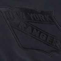 Sweat à capuche polaire noir Mitchell & Ness New York Rangers Phantom pour homme