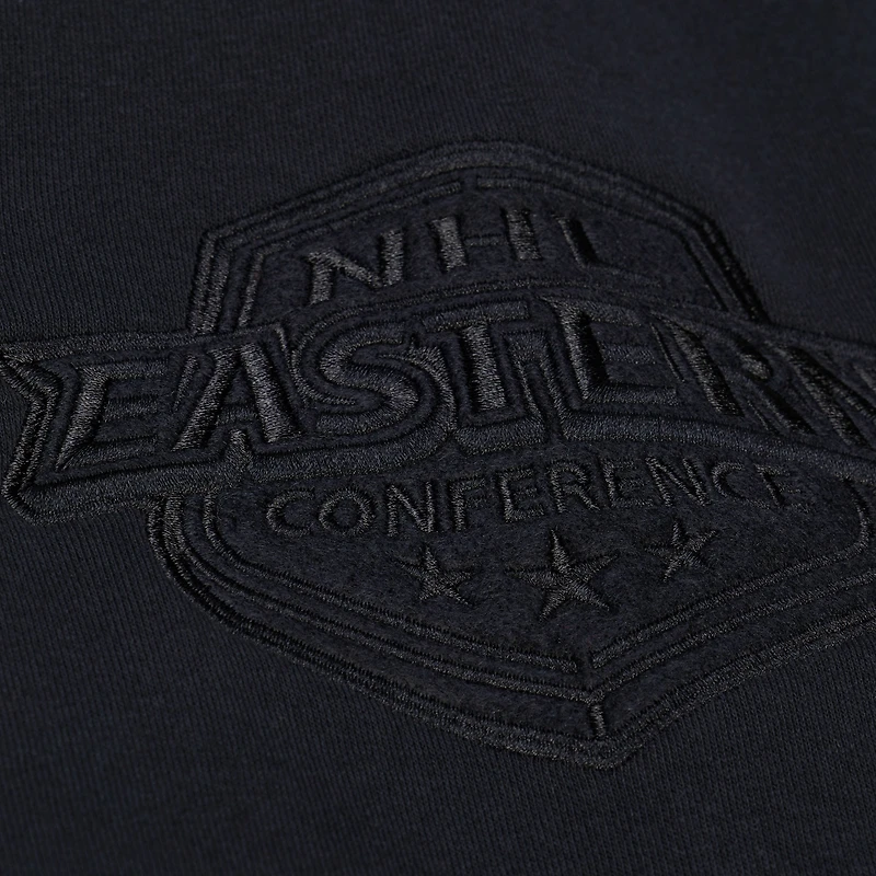 Men's Mitchell & Ness Black New York Rangers Phantom Fleece Hoodie