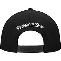 Men's Mitchell & Ness  Black New York Rangers Team Snapback Hat