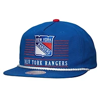 Casquette snapback Mitchell & Ness bleue New York Rangers Ascend Deadstock pour homme