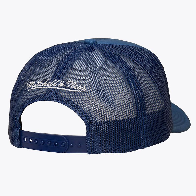 Men's Mitchell & Ness Blue New York Rangers Head Coach Trucker Adjustable Hat
