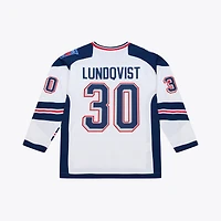 Men's Mitchell & Ness Henrik Lundqvist White New York Rangers 2014 NHL Stadium Series Power Play Jersey