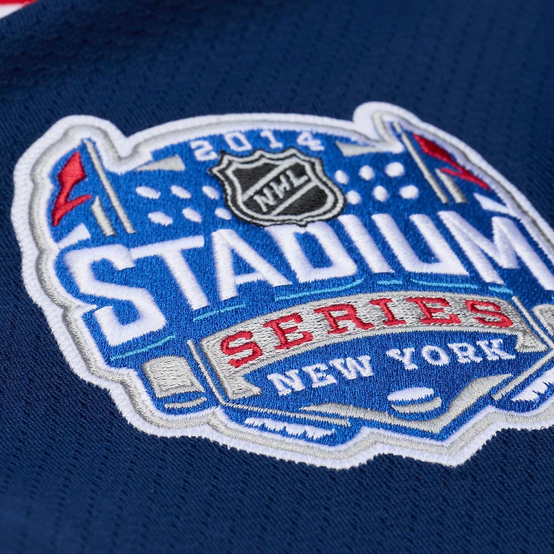Men's Mitchell & Ness Henrik Lundqvist White New York Rangers 2014 NHL Stadium Series Power Play Jersey