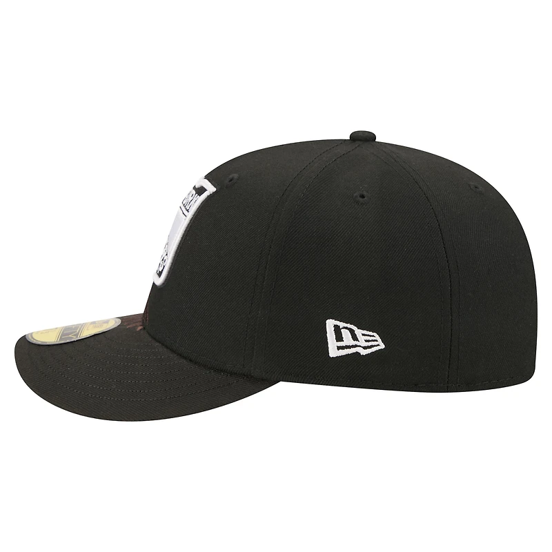 Casquette ajustée New Era Freedom 59FIFTY noire pour homme, York Rangers