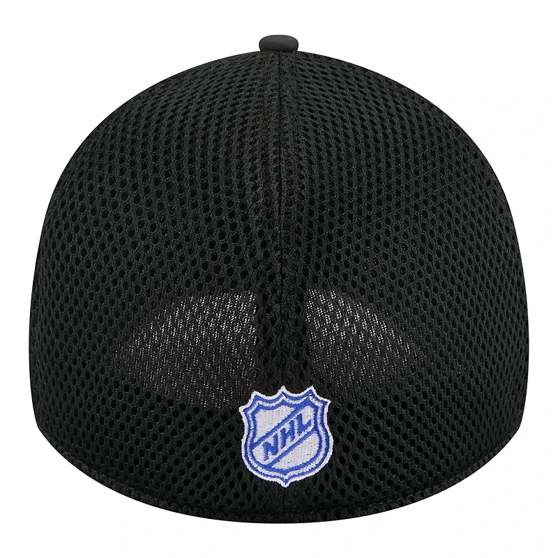 Men's New Era  Black York Rangers Logo 39THIRTY Flex Hat