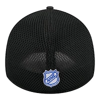 Men's New Era  Black York Rangers Logo 39THIRTY Flex Hat