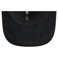 Men's New Era  Black New York Rangers Quilted Nylon 9SEVENTY Adjustable Trucker Hat