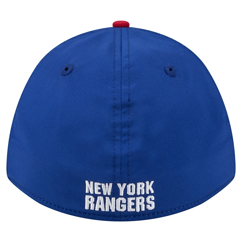 Men's New Era Blue/Red York Rangers 39THIRTY Two-Tone Featherweight M-Crown Flex Hat