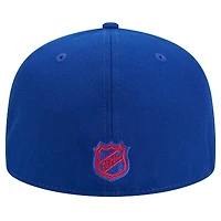 Casquette ajustée New Era Core 59FIFTY bleue York Rangers pour homme