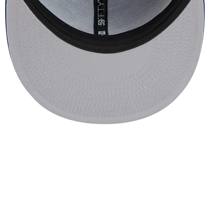 Casquette ajustée New Era Core 59FIFTY bleue York Rangers pour homme