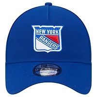 Men's New Era  Blue New York Rangers Core A-Frame 9FORTY Adjustable Hat