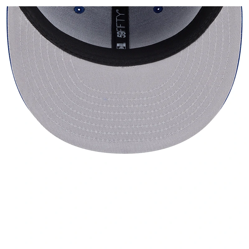 Casquette ajustée New Era Deceptor 59FIFTY bleue des Rangers de York pour homme
