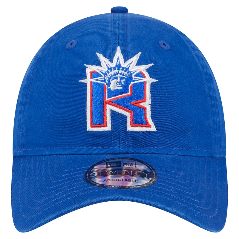 Men's New Era Blue New York Rangers Deceptor 9TWENTY Adjustable Hat