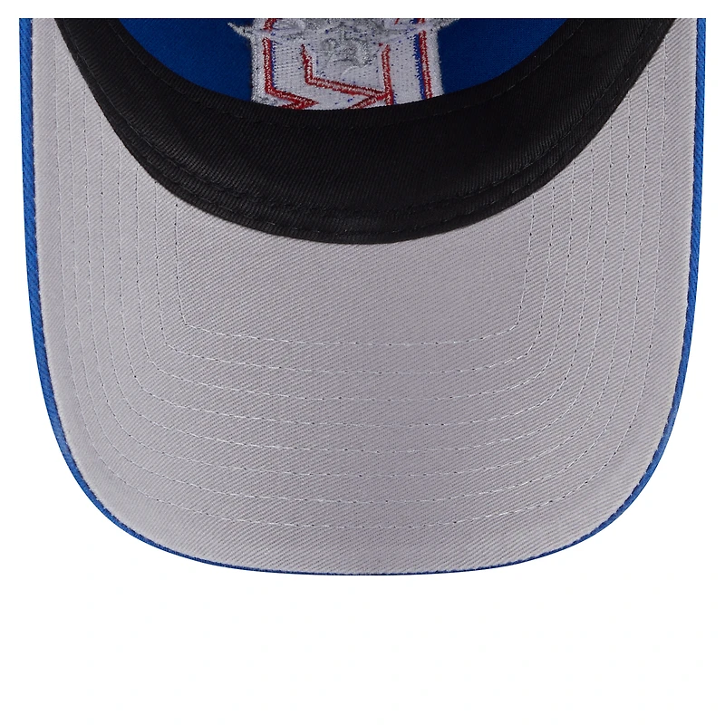 Men's New Era Blue New York Rangers Deceptor 9TWENTY Adjustable Hat
