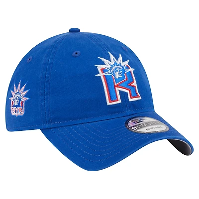 Men's New Era Blue New York Rangers Deceptor 9TWENTY Adjustable Hat