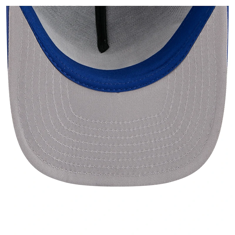 Casquette trucker snapback New Era bleue New York Rangers pour homme