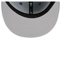 Men's New Era Blue York Rangers Faded Lines 59FIFTY Fitted Hat