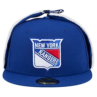 Men's New Era  Blue York Rangers Injection Dog Ear Classic Fitted Hat