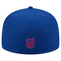 Casquette ajustée New Era 59FIFTY bleue des Rangers de York pour homme