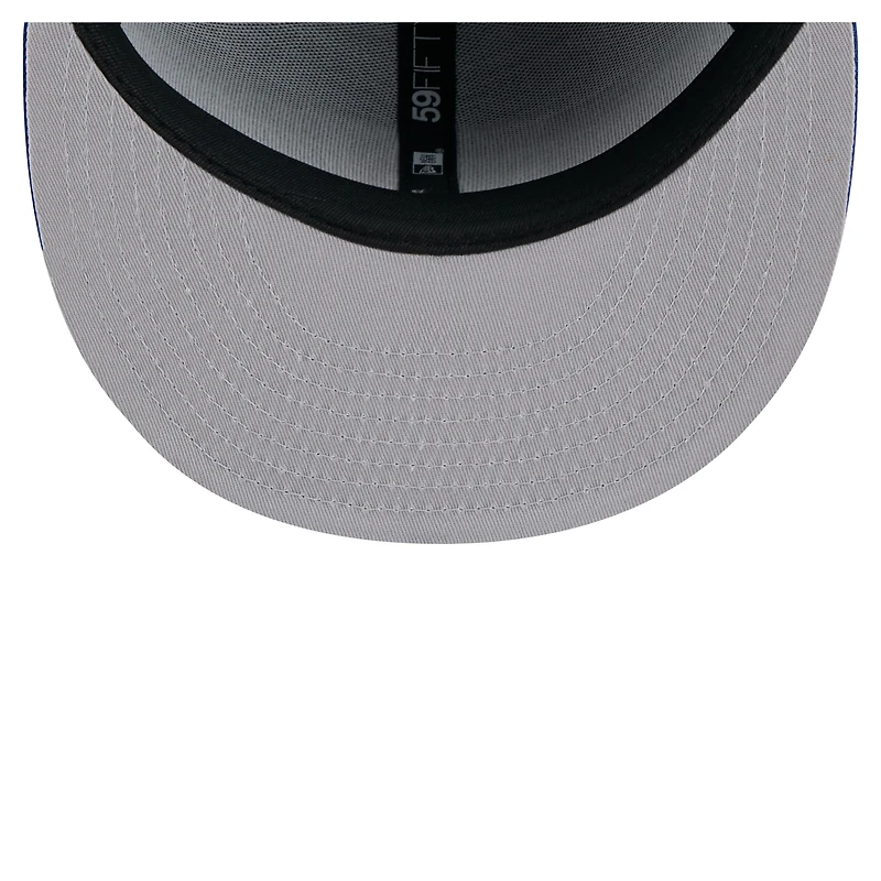 Casquette ajustée New Era 59FIFTY bleue des Rangers de York pour homme