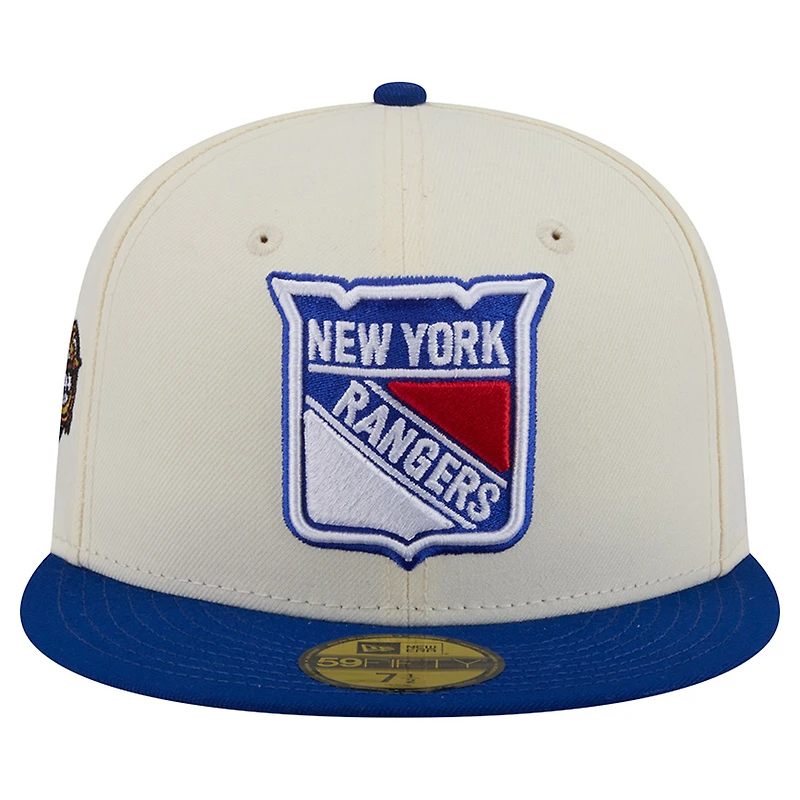 Men's New Era Cream York Rangers America's 250th Two-Tone 59FIFTY Fitted Hat