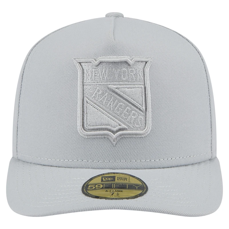 Casquette ajustée New Era 59FIFTY à motif York Rangers gris pour homme