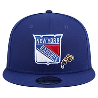 Casquette snapback New Era bleu marine New York Rangers 9FIFTY pour homme
