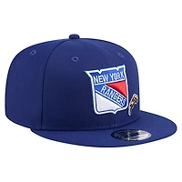 Men's New Era  Navy New York Rangers 9FIFTY Snapback Hat