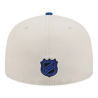Men's New Era  Tan/Blue York Rangers Localized City Icon 59FIFTY Fitted Hat
