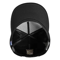 Men's Pro Standard  Black New York Rangers Metallic Logo Pinch Front Adjustable Hat