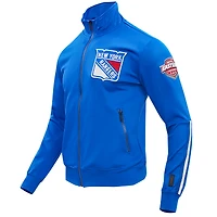 Veste de survêtement classique entièrement zippée Pro Standard Blue New York Rangers pour homme