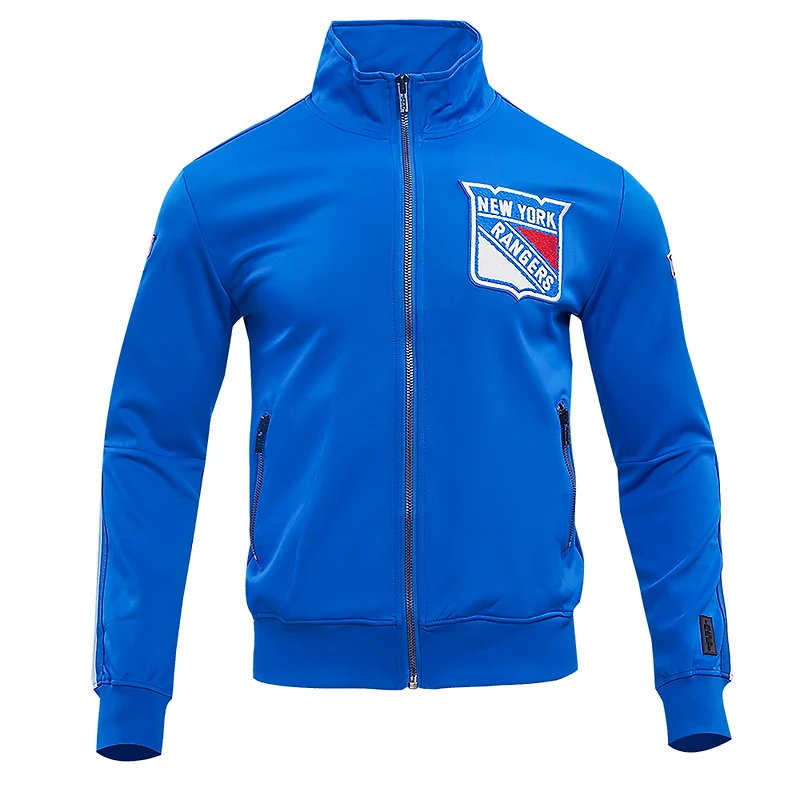 Veste de survêtement classique entièrement zippée Pro Standard Blue New York Rangers pour homme