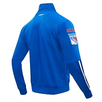 Veste de survêtement classique entièrement zippée Pro Standard Blue New York Rangers pour homme