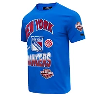 T-shirt Turn It Up Pro Standard bleu pour homme des Rangers de New York