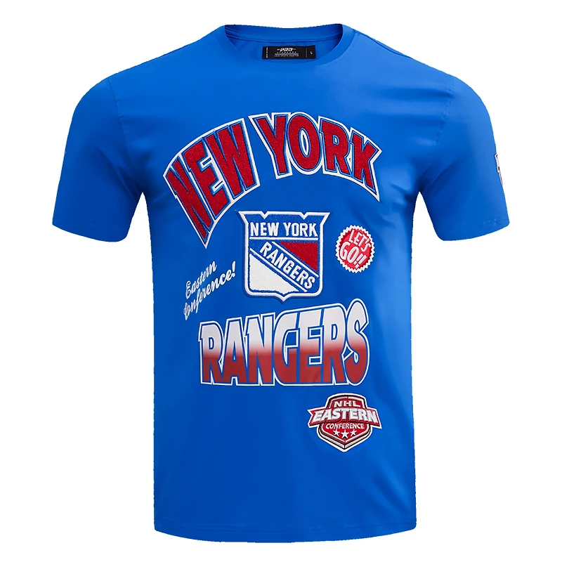 T-shirt Turn It Up Pro Standard bleu pour homme des Rangers de New York