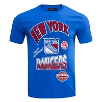 T-shirt Turn It Up Pro Standard bleu pour homme des Rangers de New York