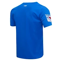 T-shirt Turn It Up Pro Standard bleu pour homme des Rangers de New York