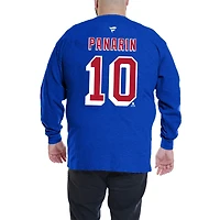 Men's Profile Artemi Panarin Royal New York Rangers Big & Tall Name Number Thermal Pullover Sweatshirt