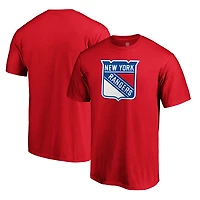 Men's  Red New York Rangers Primary Logo T-Shirt