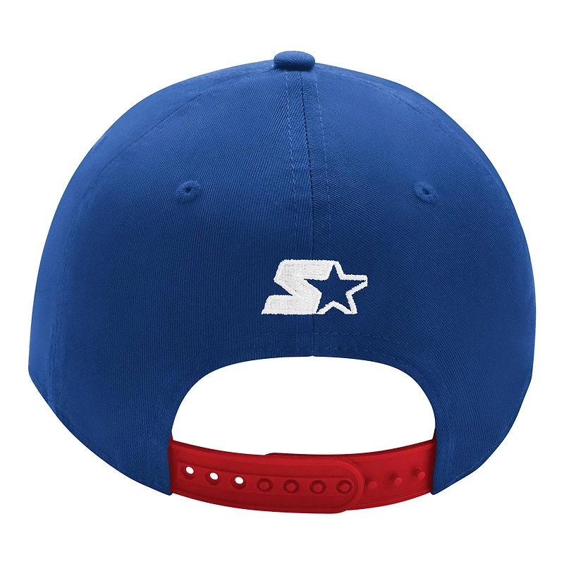 Men's Starter Blue/Red New York Rangers Two-Tone Tailsweep Mascot Adjustable Hat