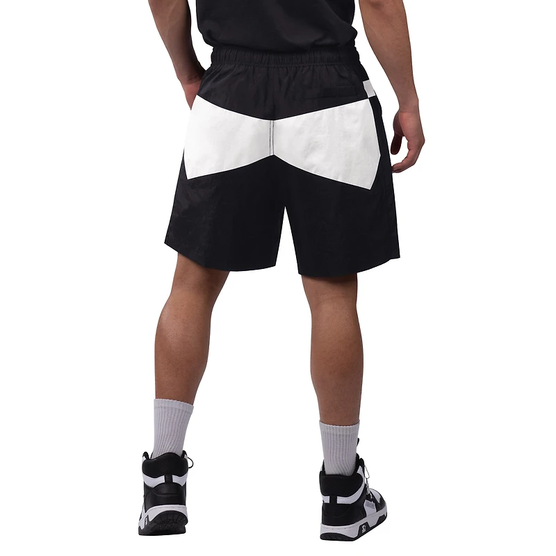 Men's Starter x NHL Black Ice Black/White New York Rangers Linechange Shorts