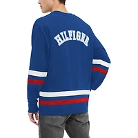T-shirt à manches longues Tommy Hilfiger Royal New York Rangers Nolan pour hommes