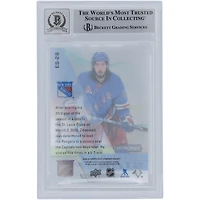 Mika Zibanejad New York Rangers Autographié 2020-21 Upper Deck Synergy Exceptional Stars #ES-28 #/749 Beckett Fanatics Witnessed Authenticated 10 Card