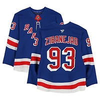 Mika Zibanejad New York Rangers Autographed Game-Used #93 Blue Set 3 Jersey from the 2024-25 NHL Season