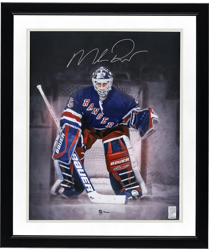 Mike Richter New York Rangers Autographed 16" x 20" In Net Spotlight Photograph